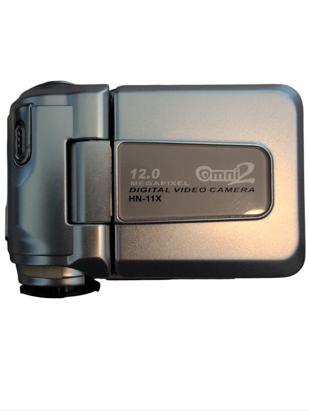 Omni HN-11X 12.0 Megapixel XP Silver Digital Video Camera TESTED WORKING.